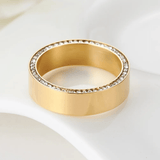 Anneaux de CARLA - Plaqué Or 18 Carats & Argent Sterling 925 - Diamant Moissanite 1 Carat 💎