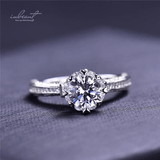 Bague Solitaire Amour Infini En Argent Sterling 925 - Diamant Moissanite 1 Carat 💎