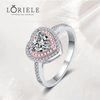 Bague Halo Cœur Promesse En Argent Sterling 925 - Diamant Moissanite 1 Carat 💎