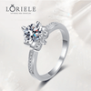 Bague Solitaire Douceur Argentée en Argent Sterling 925- Diamant Moissanite 1 Carat 💎Loriele™