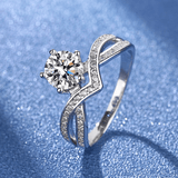 Bague Solitaire Eirlys en Argent Sterling 925- Diamant Moissanite 1 Carat 💎