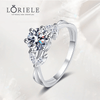 Bague Solitaire Éveil BrillantEn Argent Sterling 925 - Diamant Moissanite 1 Carat 💎Loriele™