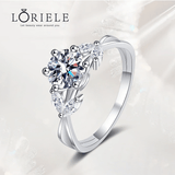 Bague Solitaire Éveil BrillantEn Argent Sterling 925 - Diamant Moissanite 1 Carat 💎Loriele™
