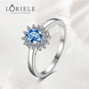 Bague Solitaire Paradis TurquoiseEn Argent Sterling 925 - Diamant Moissanite 1 Carat 💎Loriele™