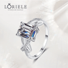Bague Joyau d’Aqua Marine En Argent Sterling 925 - Diamant Moissanite 1 Carat 💎Loriele™