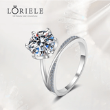 Bague de l'Exil Solitaire En Argent Sterling 925 - Diamant Moissanite 1 Carat 💎Loriele™