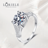 Bague Solitaire Éclat Divin En Argent Sterling 925 - Diamant Moissanite 1 Carat 💎Loriele™