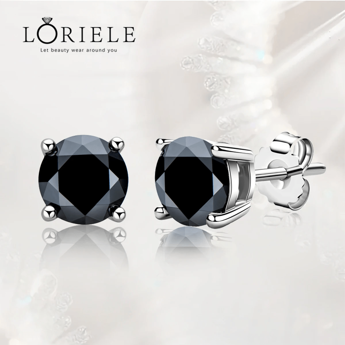 Boucles d'oreilles Pierre D'Onyx en Argent Sterling 925 Loriele™