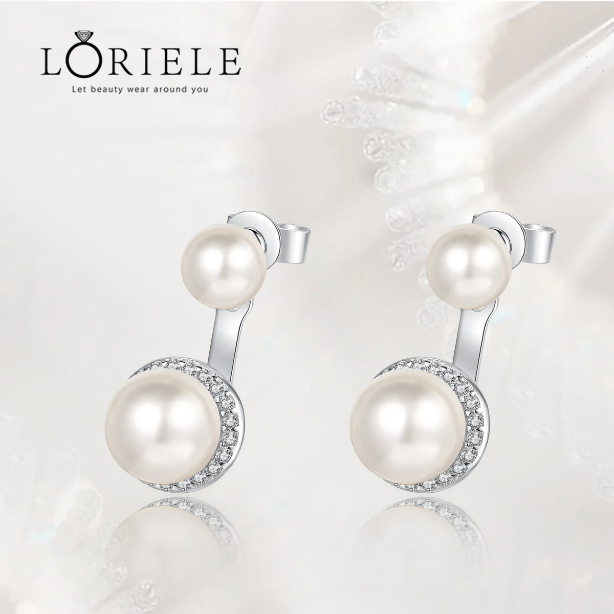 Boucles d'oreilles Perle Celestial en Argent Sterling 925 Loriele™
