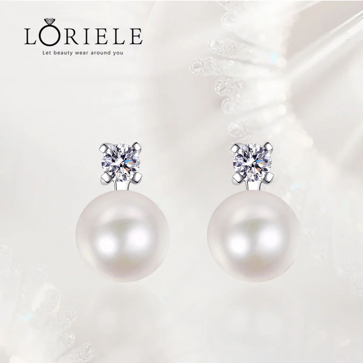 Boucles d'oreilles Perle Aria en Argent Sterling 925 Loriele™