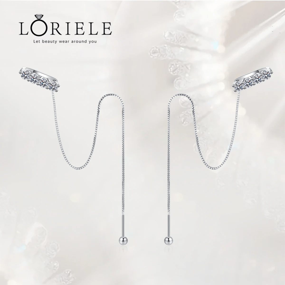 Boucles D'oreilles Chaine d'argent