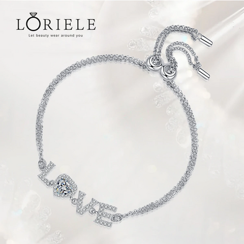 Bracelet Love Blissful en Argent Sterling 925 avec Diamants Moissanite 💎