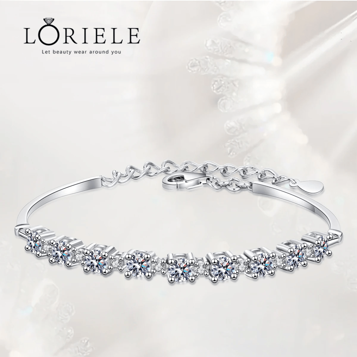 Bracelet Purity Prism en Argent Sterling 925 avec Diamants Moissanite 💎