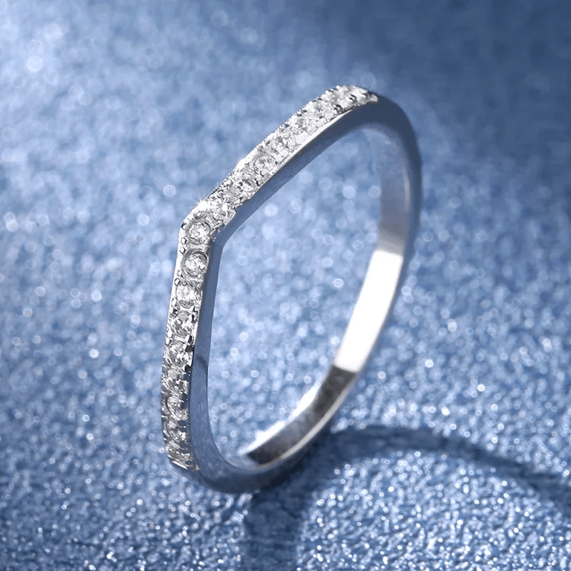 Bague ARC Silver en Argent Sterling 925 - Serti Oxyde De Zirconium 💎