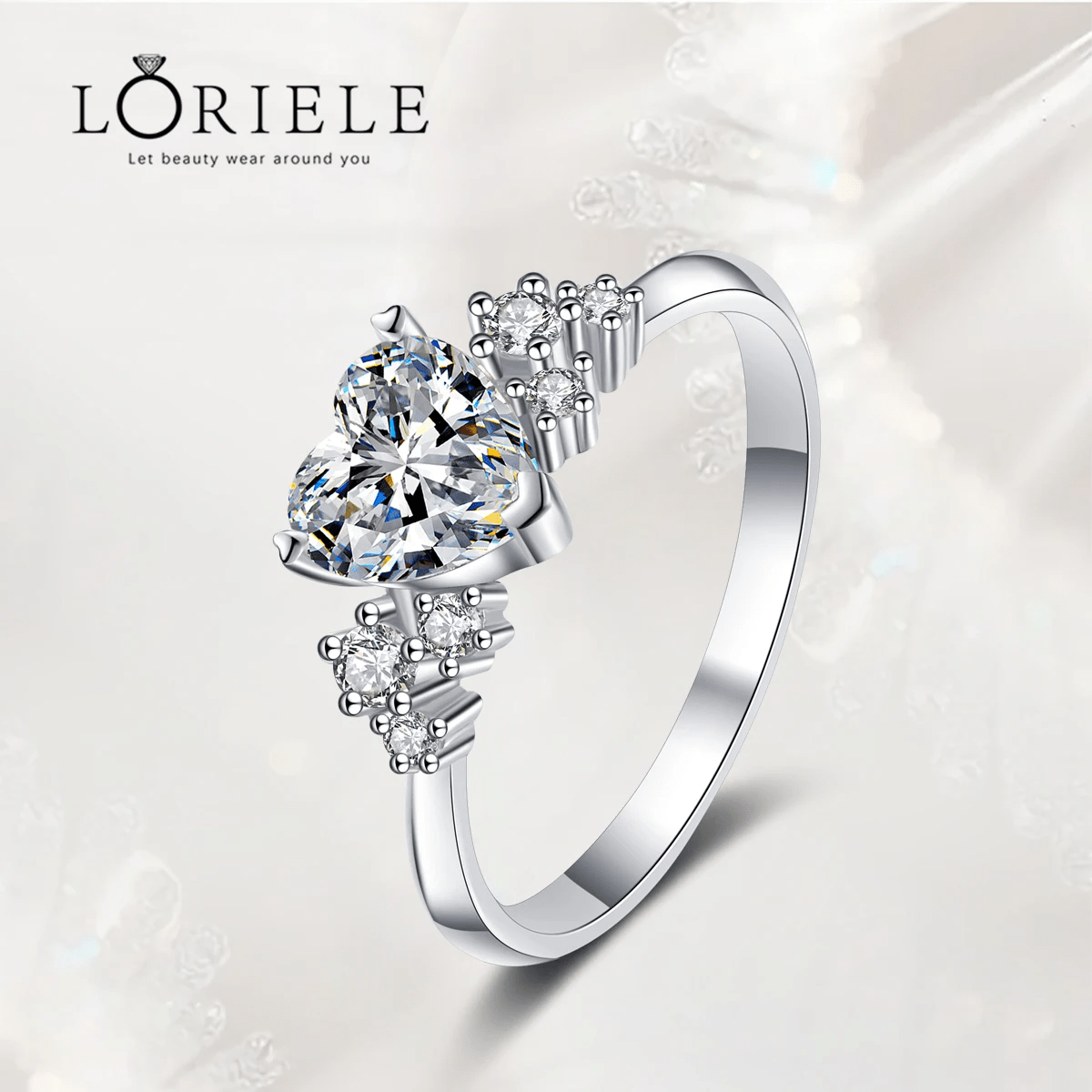 Bague Trio de Sérénité en Argent Sterling 925- Diamant Moissanite 1 Carat 💎Loriele™