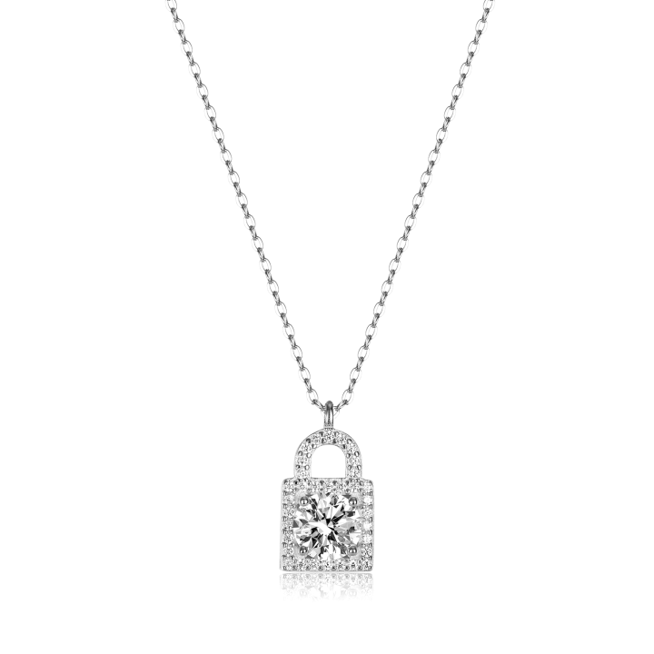Collier Cadenas Éclat Scellé – Diamant Moissanite💎