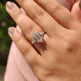 Bague Diadème Impératrice - Diamant Moissanite💎