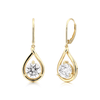 Boucles d'oreilles Goutte de Cristal - Diamant Moissanite 1 Carat 💎