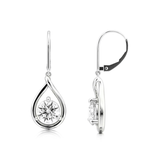 Boucles d'oreilles Goutte de Cristal - Diamant Moissanite 1 Carat 💎