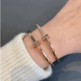 LORIELE - Bracelet Zenobia Cristal plaqué Or 14K🌹