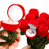Écrin Bague <br /> Rose Rouge