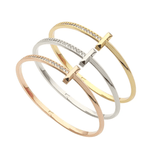 LORIELE - Bracelet Zenobia Cristal plaqué Or 14K🌹