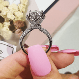 Bague Magnolia en argent sterling 925 avec Diamant 2 CARATS 💎