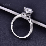 Bague Solitaire Amour Infini En Argent Sterling 925 - Diamant Moissanite 1 Carat 💎