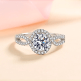 Bague Solitaire Élégance Éternelle en Argent Sterling 925- Diamant Moissanite 1 Carat 💎Loriele™