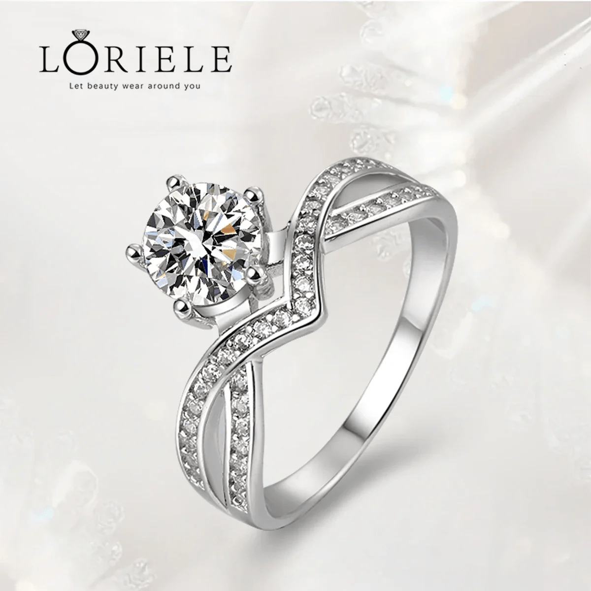 Bague Solitaire Eirlys en Argent Sterling 925- Diamant Moissanite 1 Carat 💎