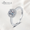 Bague Solitaire Scintillant En Argent Sterling 925 - Diamant Moissanite 1 Carat 💎Loriele™