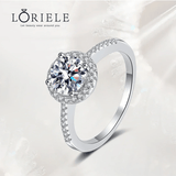 Bague Solitaire Scintillant En Argent Sterling 925 - Diamant Moissanite 1 Carat 💎Loriele™