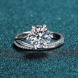 Bague de l'Exil Solitaire En Argent Sterling 925 - Diamant Moissanite 1 Carat 💎Loriele™