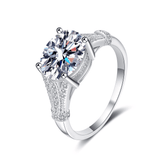Bague Solitaire Éclat Divin En Argent Sterling 925 - Diamant Moissanite 1 Carat 💎Loriele™