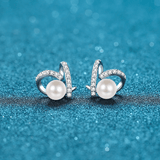 Boucles d'oreilles Perle de Freya's en Argent Sterling 925 Loriele™
