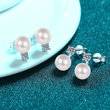 Boucles d'oreilles Perle Aria en Argent Sterling 925 Loriele™