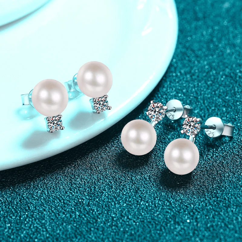 Boucles d'oreilles Perle Aria en Argent Sterling 925 Loriele™