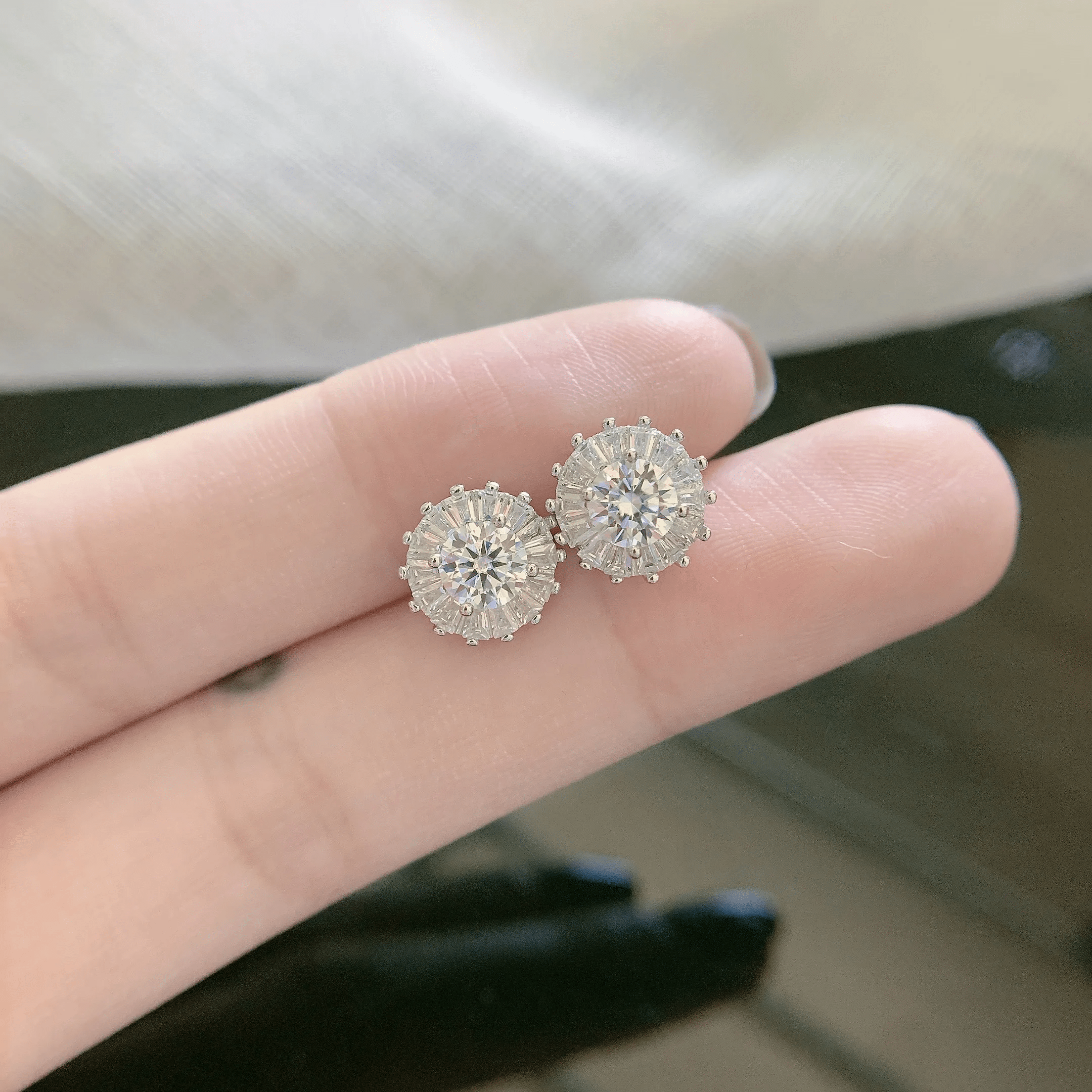 Boucles d'oreilles Éclat de Diane en Argent Sterling 925 Loriele™