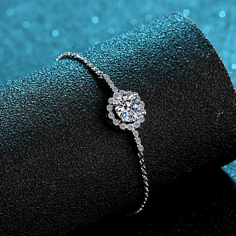Bracelet Shimmering en Argent Sterling 925 avec Diamants Moissanite 💎