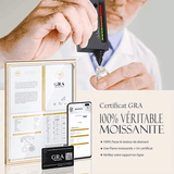 LORIELE - Bague Perle Dorée plaqué Or 18K - Diamant Moissanite 💎