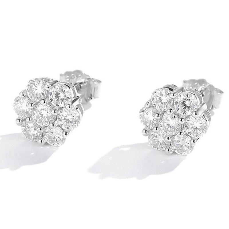 Boucles d'oreilles Pétale éclat de Dana - Diamant Moissanite 💎