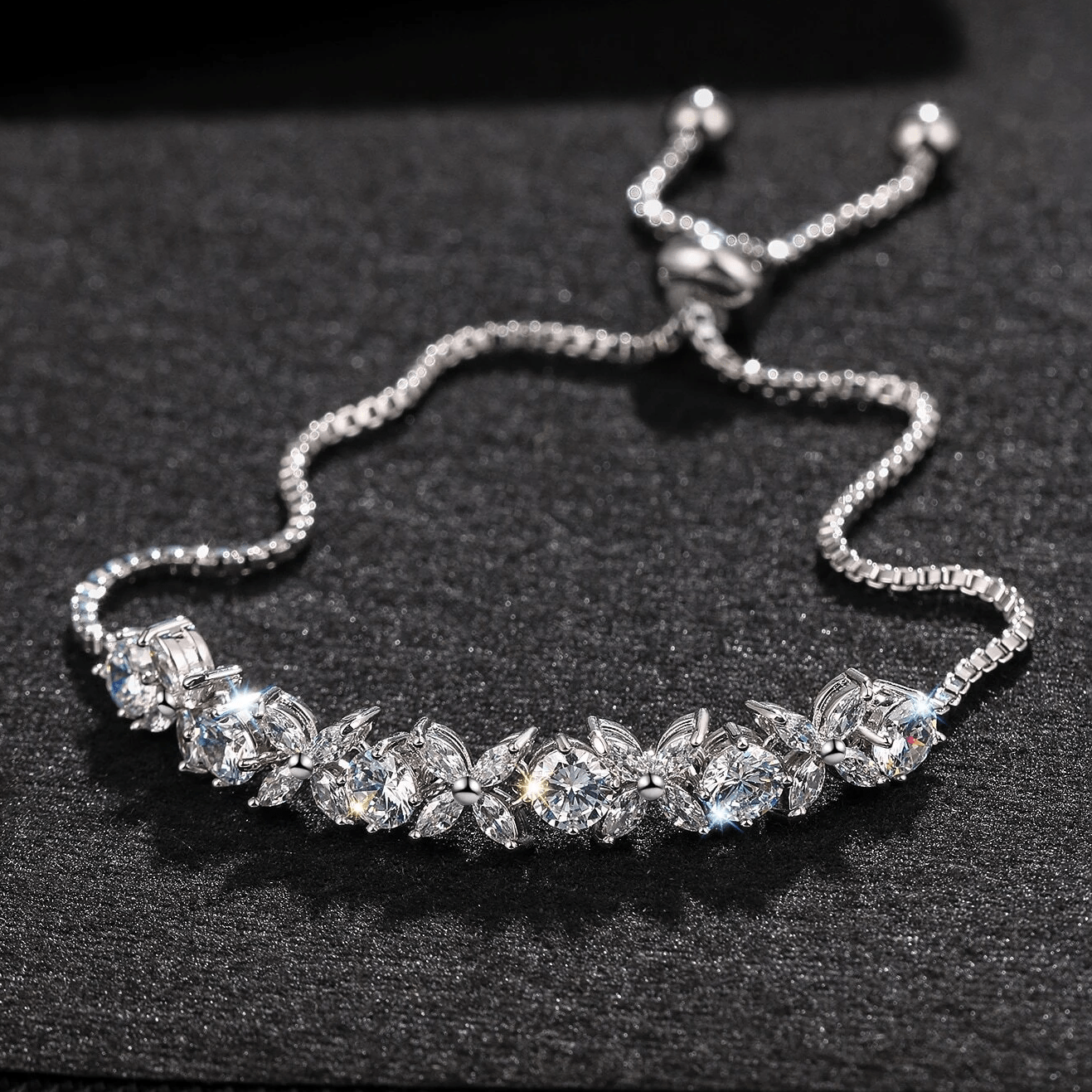 LORIELE - Bracelet Ajustable Aélysia Quartz Argent sterling 925 💎