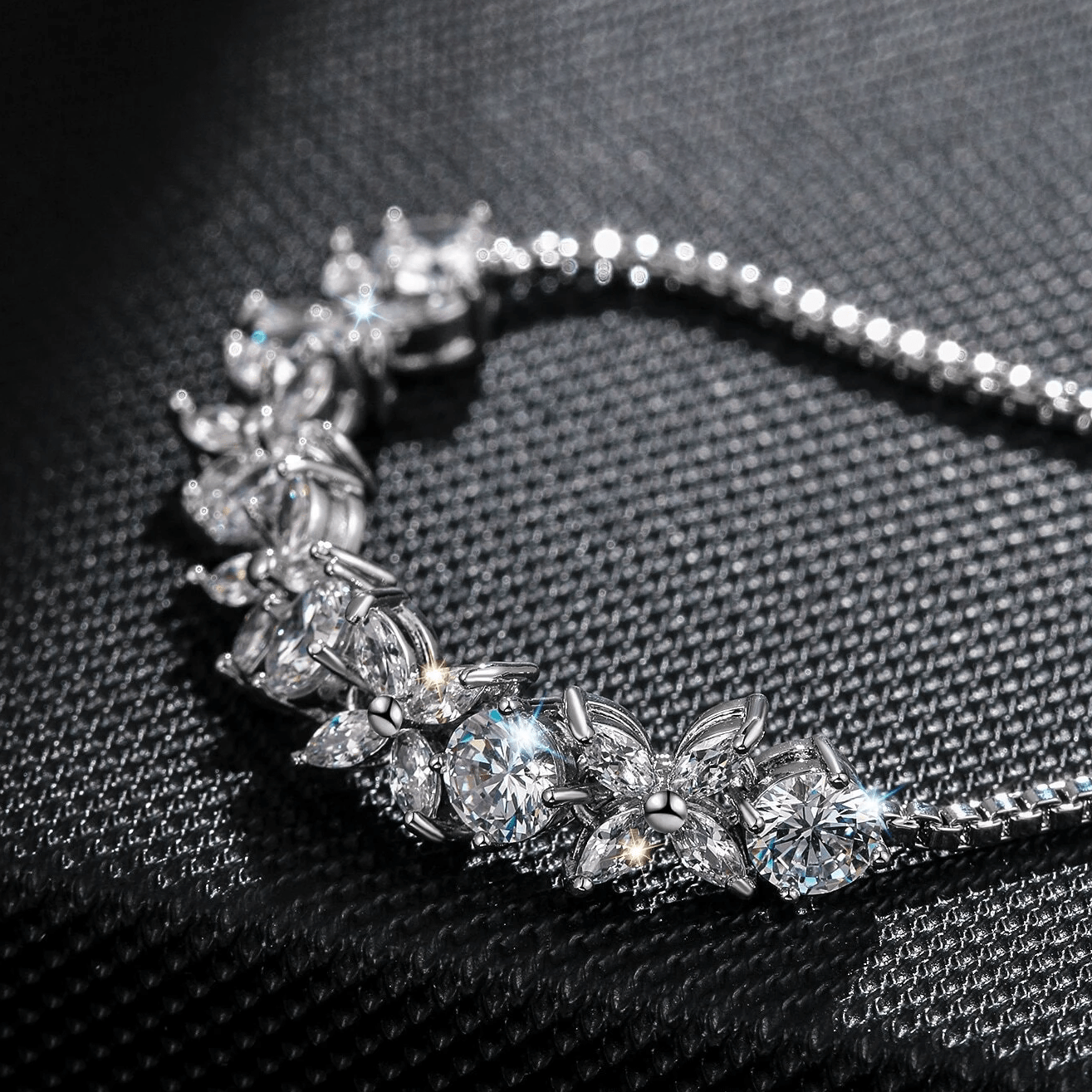 LORIELE - Bracelet Ajustable Aélysia Quartz Argent sterling 925 💎