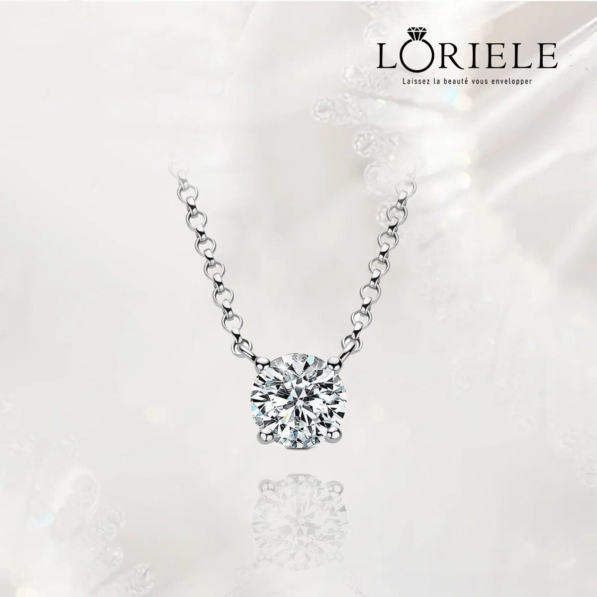 Collier Éclat Stellaire en Argent Sterling 925 - Diamant Moissanite 1 Carat 💎