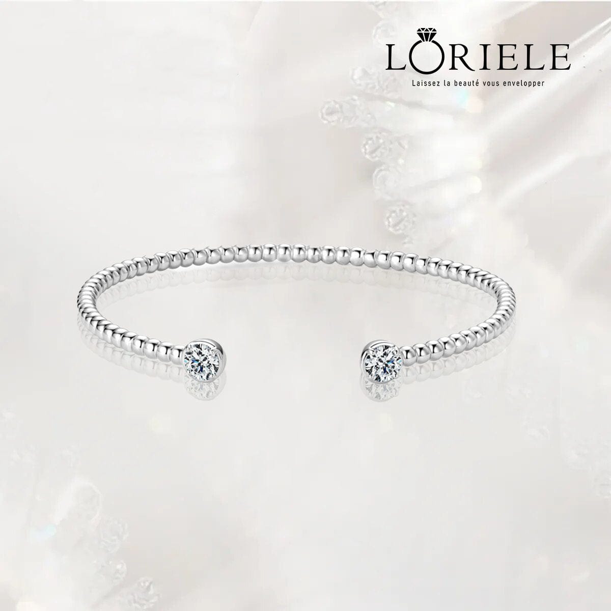 Bracelet Symphonie Perlée en Argent sterling 925 - Diamant Moissanite 1 Carat 💎