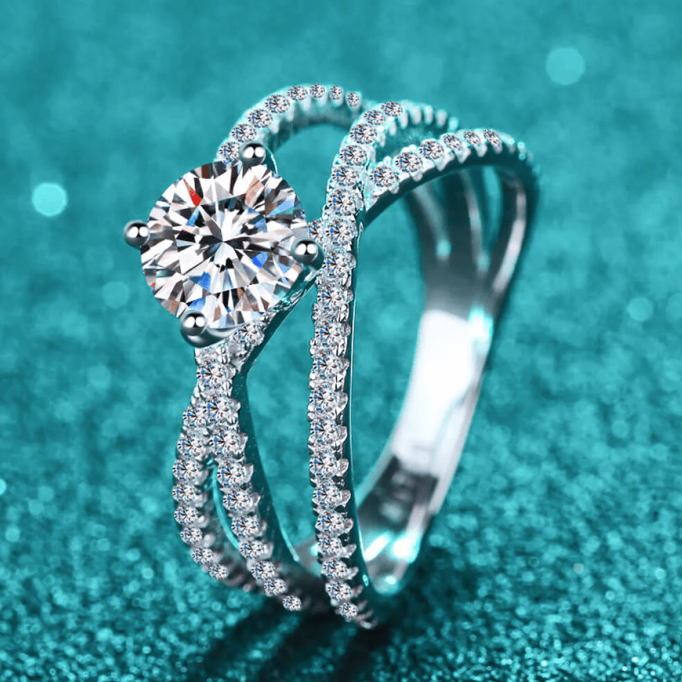 Bague Solitaire Kirin Palace en Argent Sterling 925 - Diamant Moissanite 1 Carat 💎