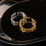 Bague Ajustable en maillons d'ore - LORIELE