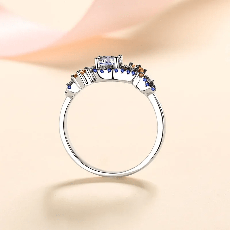 LORIELE - Bague Harmonie Astrale en Argent Sterling 925 - Diamant Moissanite 1 Carat 💎