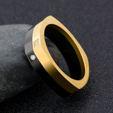 Bague Carrée Nuance Nocturne - Pierre moissanite 1 Carat 💎