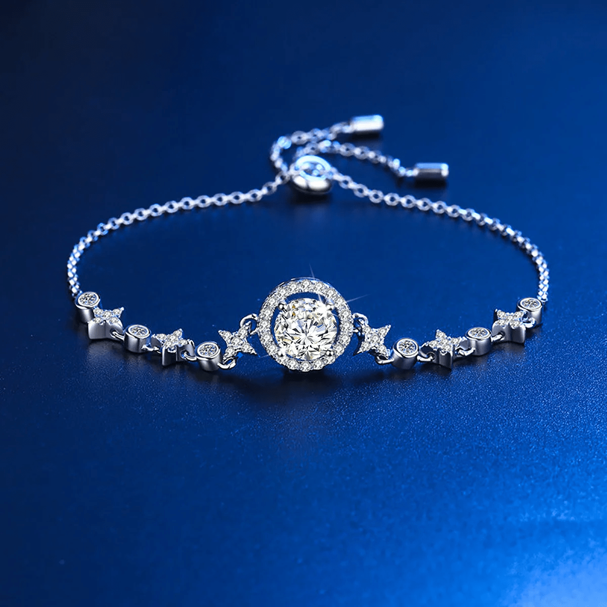 LORIELE - Bracelet Ajustable Thalia Lunestone Argent sterling 925 💎
